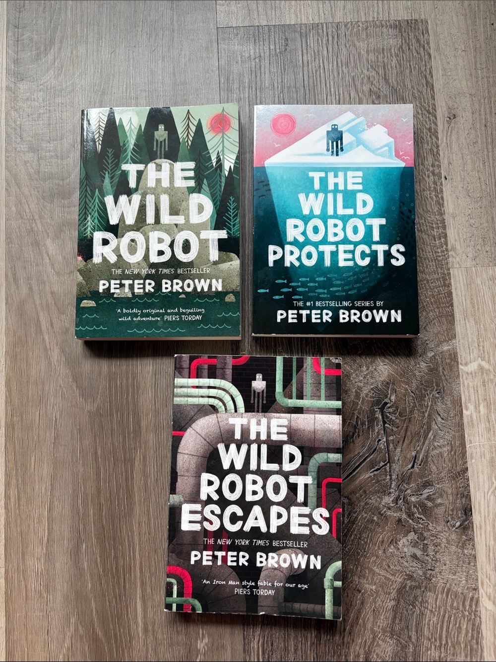 The Wild Robot Trilogy by Peter Brown - Set of 3